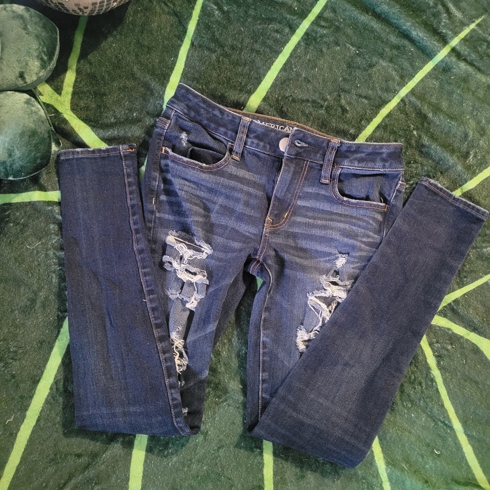 American Eagle Distressed Skinny Jeans